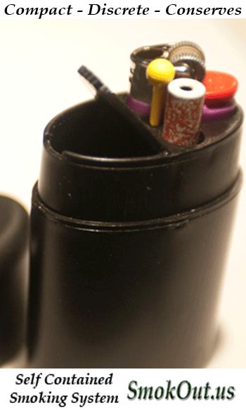 SmokOut fully contained deodorant-style system